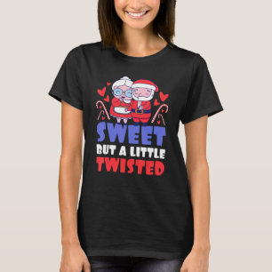süß, aber wenig verwöhnt mit einem Weihnachtsmann T-Shirt