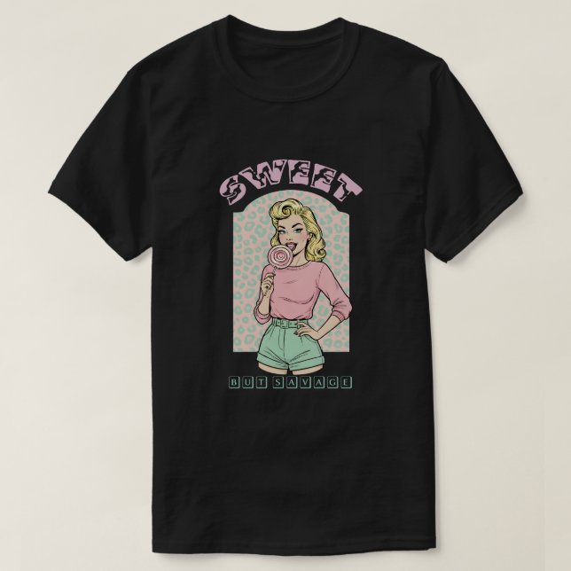 Süß aber wild T-Shirt (Design vorne)