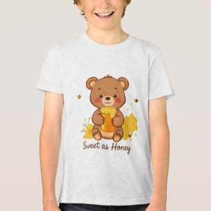 Süß als Honig - Mädchen Tri-Blend Shirt