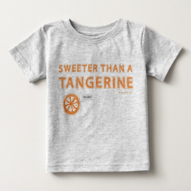 Süß als Mandarine Baby T-shirt (Vorderseite)