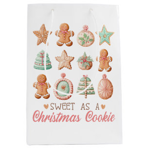 Süß als Weihnachtskeks Mittlere Geschenktüte