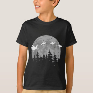 Süß Australien Känguru Weihnachtsmann Schlitten Au T-Shirt