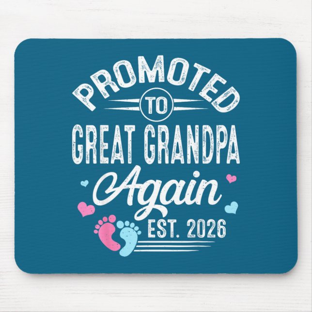 Süß beförderte Ururgroßvater erneut Est Mousepad (Vorne)