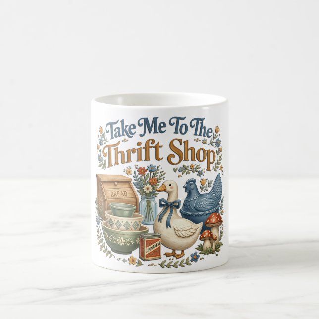 Süß Bring Mich Zum Second-Hand-Laden Kaffeetasse (Mittel)