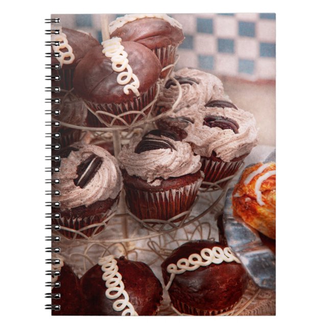 Süß - Cupcake - Cupcake-Berg Notizblock (Vorderseite)