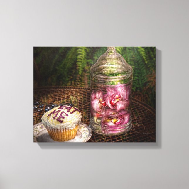 Süß - Cupcake - Iss ich Leinwanddruck (Vorderseite)