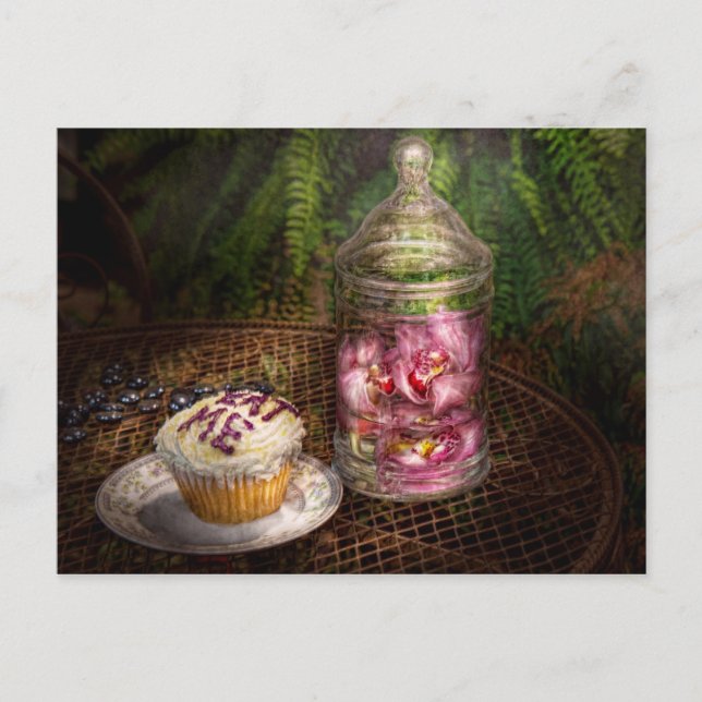 Süß - Cupcake - Iss ich Postkarte (Vorderseite)