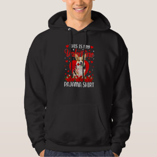 Süß Dies ist mein Corgi-Hund-Pyjama zum Valentinst Hoodie