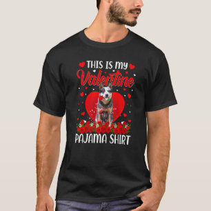 Süß Dies ist mein Valentinstag Australian Cattle T-Shirt