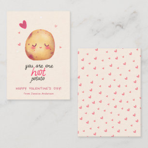 Süß Du bist eine heiße Kartoffel Valentinstagskart Mitteilungskarte