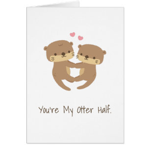 Süß Du bist meine Otter-Hälfte, süße Liebe Valenti