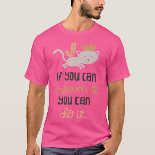 Süß, du kannst es träumen, Katze Fee Kostüm mit Kr T-Shirt