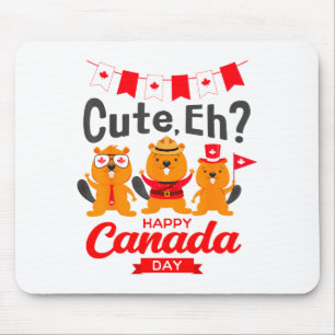 Süß Eh Frohen Canada Day Flag Groundhogs Für Junge Mousepad