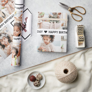 Süß Fügen Sie Ihr Eigenes Foto Monogramm Alles Gut Geschenkpapier