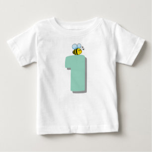Süß für die Biene Eins 1. Geburtstag Süße Hummel Baby T-shirt