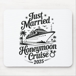 Süß Gerade Verheiratet Hochzeitsreise Kreuzfahrt 2 Mousepad