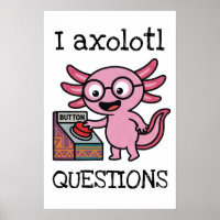 Süß ich Axolotl Fragen aztek Oh Nein roter Knopf