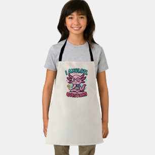 Süß ich Axolotl Fragen aztekischer Nerd mit Brille Schürze