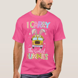 Süß, ich fahre die süßesten Kaninchen Schulbusfahr T-Shirt
