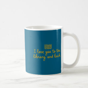 Süß ich liebe dich Bibliothek zurück lustiger Bibl Kaffeetasse