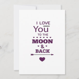 Süß Ich Liebe Dich Bis Zum Mond Und Zurück Valenti Feiertagskarte
