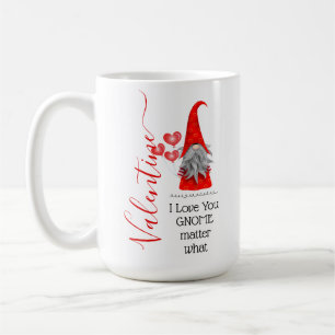 Süß ich liebe dich Gnom egal was Valentinstag Kaffeetasse