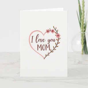Süß ich liebe dich Mama Karte