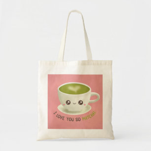 Süß Ich Liebe Dich So Matcha Wortspiel Tragetasche