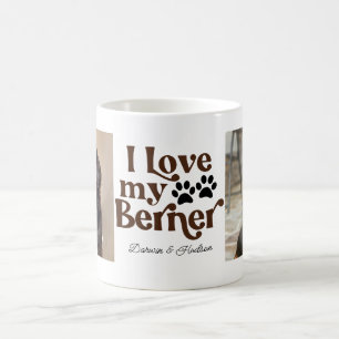 Süß ich liebe meinen Berner Berner Sennenhund 2 Fo Kaffeetasse