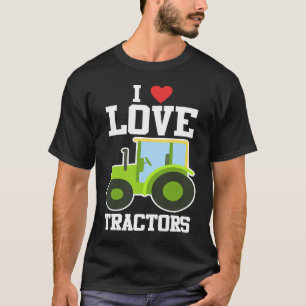 Süß ich liebe Traktoren Kinder Kleiner Landwirt T-Shirt