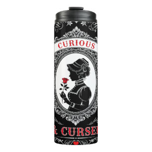 Süß inspiriert von dunkler Alice im Wunderland Thermosbecher