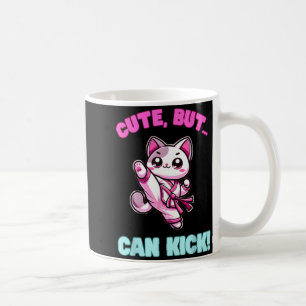 Süß, kann aber Treten Taekwondo-Katze Lustige Mädc Kaffeetasse