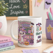 Süß Kawaii Grusel Lehrer Geist Halloween 