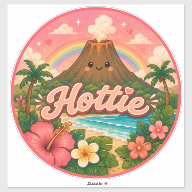 süß kawaii hawaii  aufkleber (Blatt)