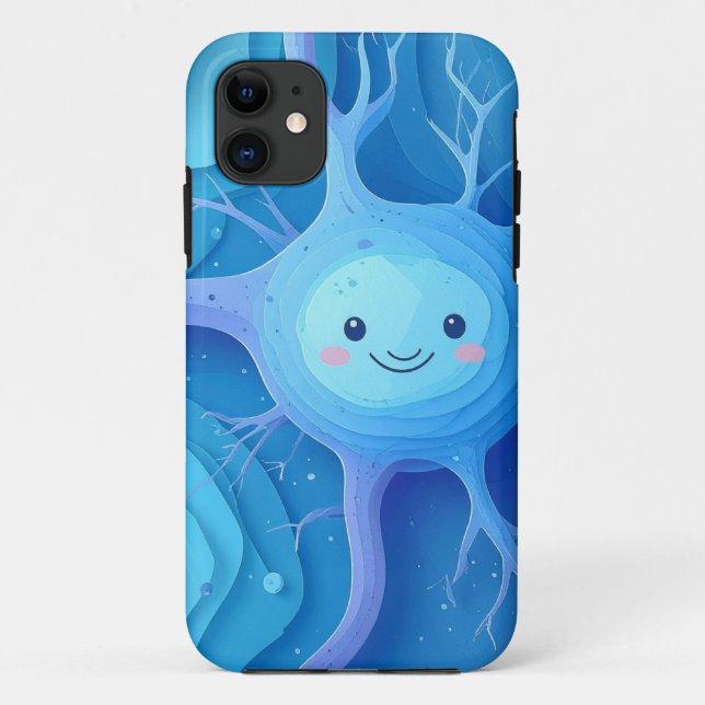 Süß lächelnder Neuron iPhone / iPad-Hülle Case-Mate iPhone Hülle (Rückseite)