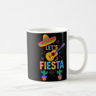 Süß Lass uns Fiesta Kaktus Gitarre Mexikanische Pa Kaffeetasse