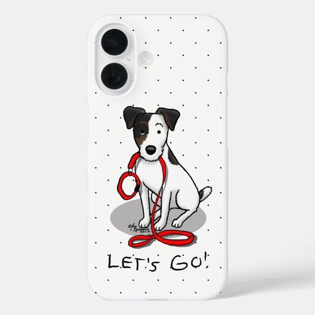 Süß Lass uns gehen! Jack Russell Terrier (dreifarb Case-Mate iPhone Hülle (Rückseite)