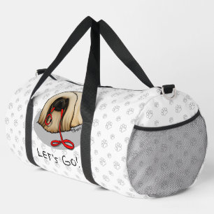 Süß Lass uns gehen! Pekingese-Hund spazieren führe Duffle Bag