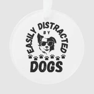 Süß Leicht von Hunden ablenkbar Haustierliebhaber  Ornament