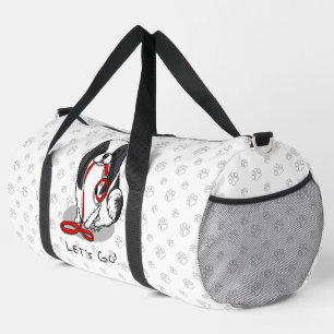 Süß Los geht's! Japan Chin Hund (schwarz & weiß 1) Duffle Bag