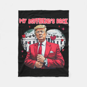 Süß Lustig Trump Valentinstag Mein Freund Ck Weiß Fleecedecke