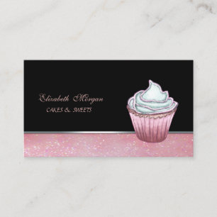 Süß Niedlich Elegant Cupcake Visitenkarte