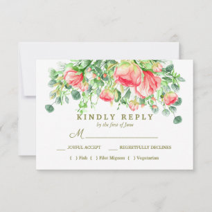 süß-romantisch   UAWG für Blumenzehen RSVP Karte