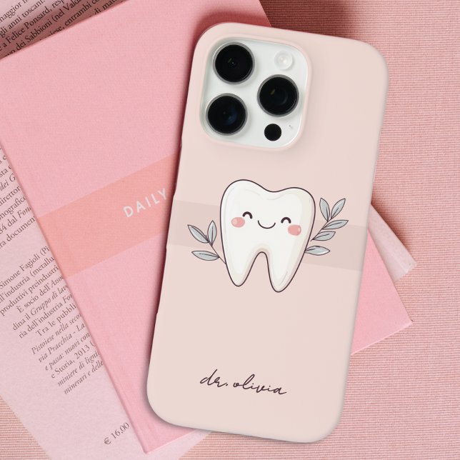 Süß Rosa Zahnpflege Personalisiert Case-Mate iPhone Hülle (Von Creator hochgeladen)