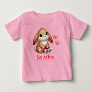 Süß, sei mein Valentinstag-Hase  Baby T-shirt