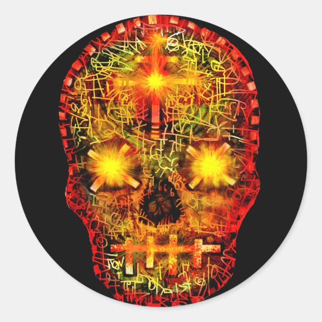 Süß Tod Runder Aufkleber (Vorderseite)