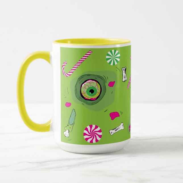 Süß Tod und Bonbons! Tasse (Links)