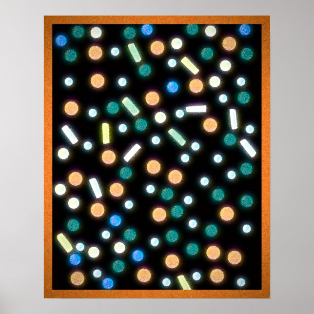 Süß Überzogener Regen (Farbe) Poster (Vorne)