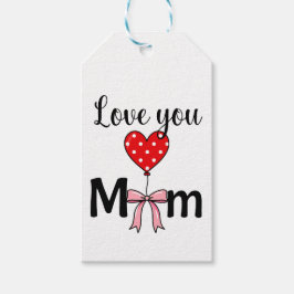 Süß und stilvoll „Love You Mom“ Geschenkanhänger
