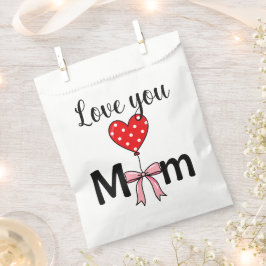 Süß und stilvoll „Love You Mom“ Geschenktütchen